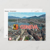 Genf - Schweiz Postkarte (Vorne/Hinten)