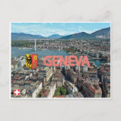 Genf - Schweiz Postkarte (Vorderseite)