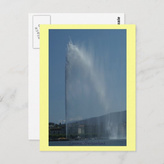 Genf, Schweiz Postkarte (Vorne/Hinten)