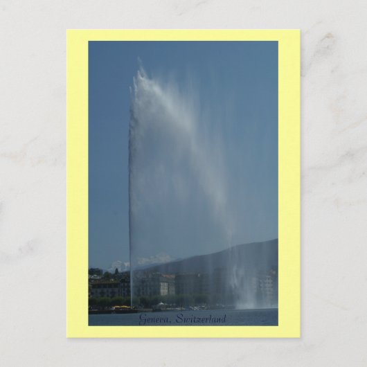Genf, Schweiz Postkarte (Vorderseite)