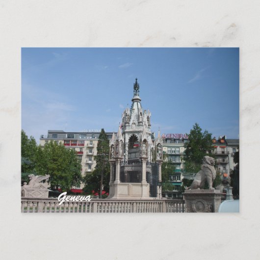 Genf, Schweiz Postkarte (Vorderseite)