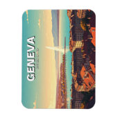 Genf Schweiz Reisen Magnet (Vertikal)