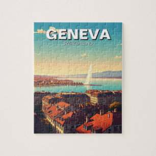 Genf Schweiz Reisen Puzzle