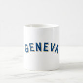 Genf, Schweiz Vintag Arch Kaffeetasse (Mittel)