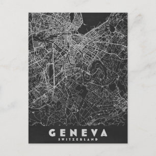Genf Schweiz Vintage Karte