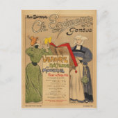 Genf Schweiz Vintage Travel Poster Postkarte (Vorderseite)