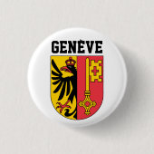 Genf, Schweiz - Wappen Button (Vorderseite)