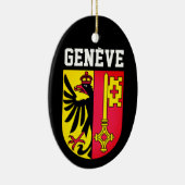 Genf, Schweiz - Wappen Keramik Ornament (Rechts)