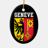 Genf, Schweiz - Wappen Keramik Ornament (Vorne)