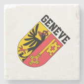 Genf, Schweiz - Wappen Steinuntersetzer (Vorderseite)