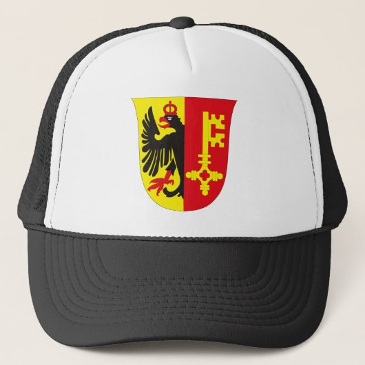 Genf-Wappen Hut Truckerkappe (Vorderseite)