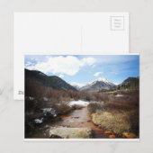 Genfer Bach im Herbst Postkarte (Vorne/Hinten)