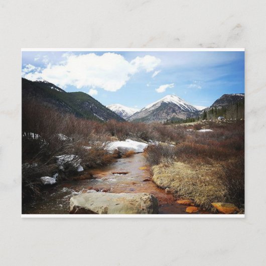 Genfer Bach im Herbst Postkarte (Vorderseite)