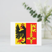 Genfer Flagge Postkarte (Stehend Vorderseite)