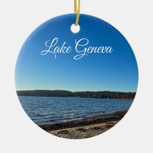 Genfer Keramik Wisconsin Keramik Ornament (Vorne)