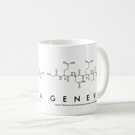 Genfer Peptidname Tasse (VorderseiteRechts)