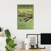 Genfer Reiseplakat Schweiz Kunst Schweizer Retro Poster (Heimbüro)