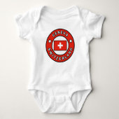 Genfer Schweiz Baby Strampler (Vorderseite)