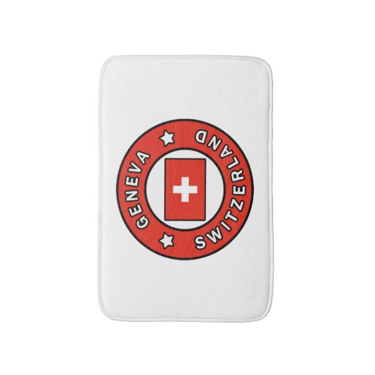 Genfer Schweiz Badematte (Vorderseite Vertikal)