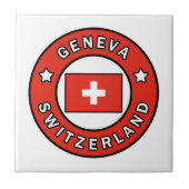 Genfer Schweiz Fliese (Vorderseite)