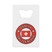 Genfer Schweiz Geldbeutel Flaschenöffner (Vorderseite)