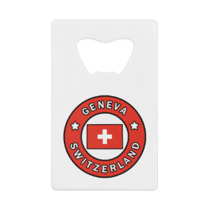 Genfer Schweiz Geldbeutel Flaschenöffner