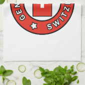 Genfer Schweiz Geschirrtuch (Gefaltet)