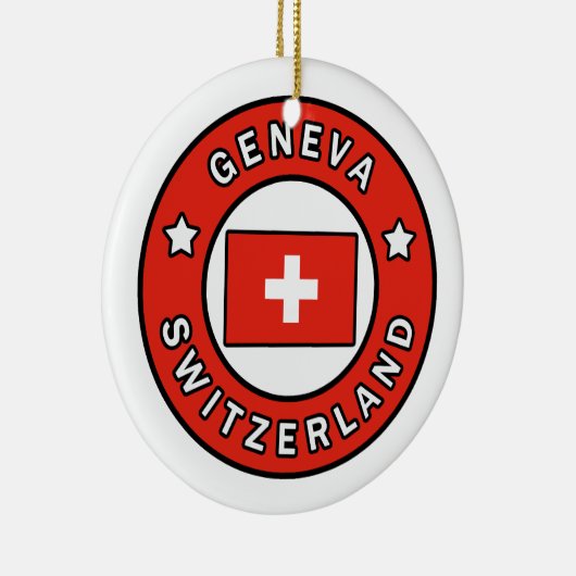 Genfer Schweiz Keramik Ornament (Rechts)