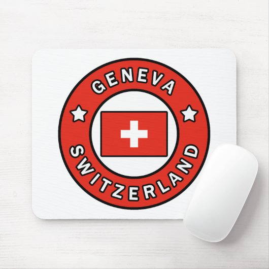 Genfer Schweiz Mousepad (Mit Mouse)
