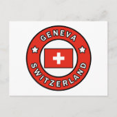 Genfer Schweiz Postkarte (Vorderseite)