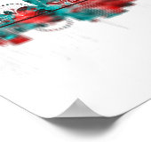 Genfer Schweiz Skyline Poster (Ecke)