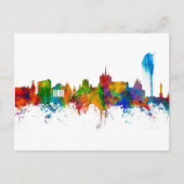 Genfer Schweiz Skyline Postkarte (Vorderseite)
