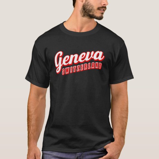 Genfer Schweiz T-Shirt (Vorderseite)