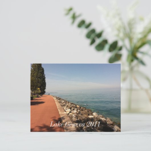 Genfer See 2011 Postkarte (Stehend Vorderseite)