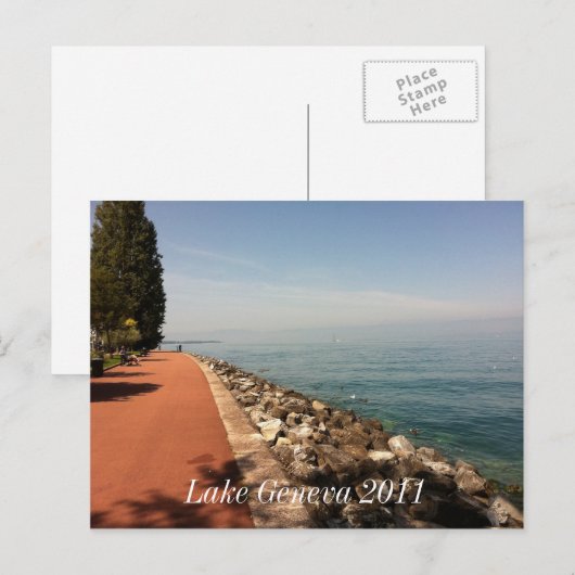 Genfer See 2011 Postkarte (Vorne/Hinten)