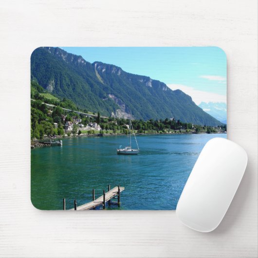 Genfer See im Sommer Mousepad (Mit Mouse)