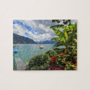 Genfer See in Montreux, Schweiz Puzzle