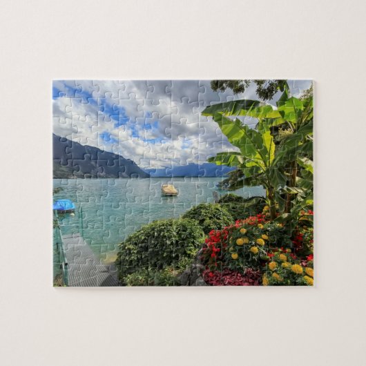 Genfer See in Montreux, Schweiz Puzzle (Horizontal)