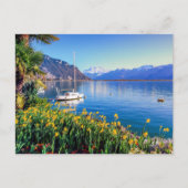 Genfer See in Montreux, Waadt, Schweiz Postkarte (Vorderseite)
