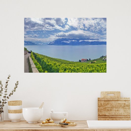 Genfer See (Lac Léman) 009 Poster (Küche)