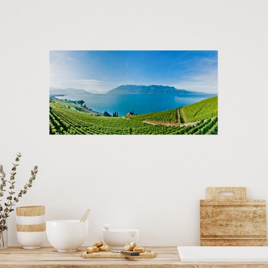 Genfer See (Lac Léman) 017 Poster (Küche)