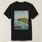 Genfer See Leman Segelboote Schweiz T-Shirt (Design vorne)