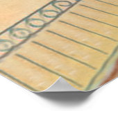 Genfer See, Menschen auf einem Spaziergang, Schwei Poster (Ecke)