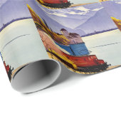 Genfer See Reise Geschenkpapier (Rolleneckpunkt)