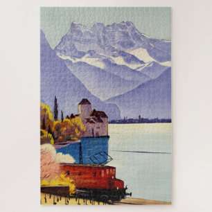 Genfer See Reise Puzzle