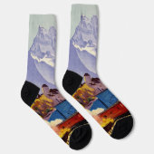 Genfer See Reise Socken (Rechts)
