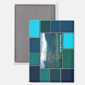 Genfer See, Schweiz Magnet (Vorderseite/Rückseite)