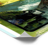 Genfer See Schweiz Poster (Ecke)