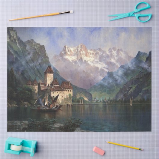 Genfer See Seidenpapier (Basteln)