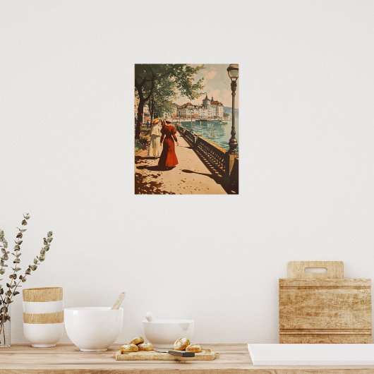 Genfer See Vintag Poster (Küche)